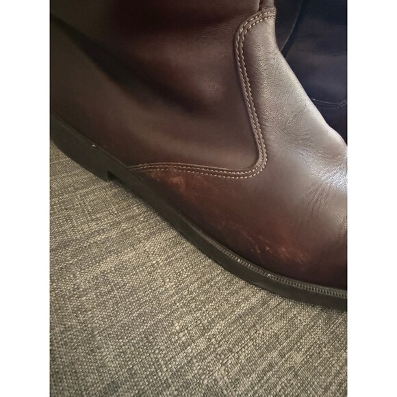 Men’s Hush Puppies Brown Fleece Lined Leather Boots Size 10.5 Wide main image 11